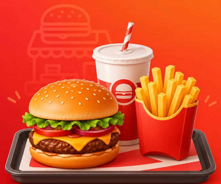 Hambúrguer e delivery